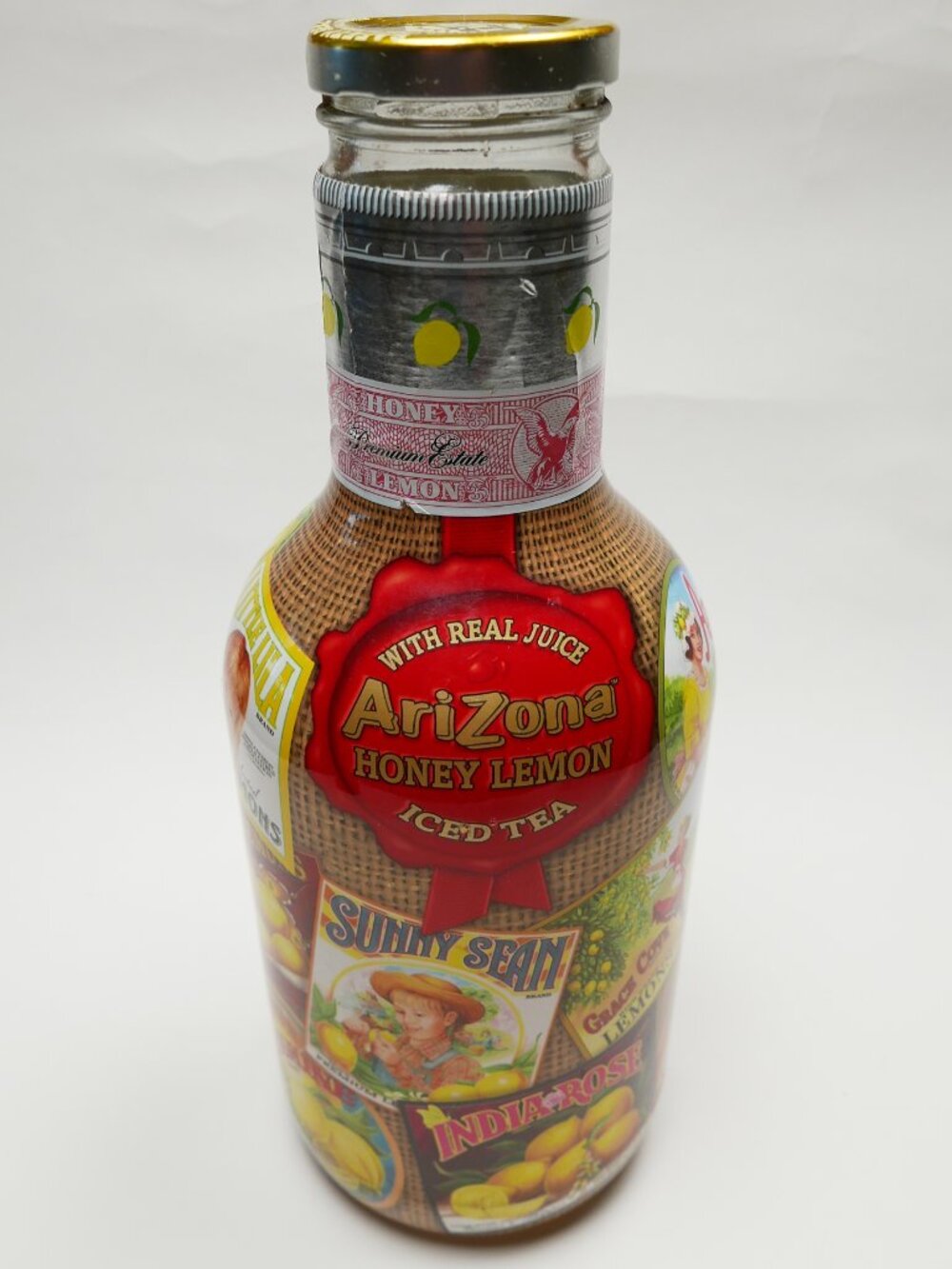 ARIZONA ICED TEA Vintage 1990s Jumbo XL 1.25L 42oz Glass Bottle RARE